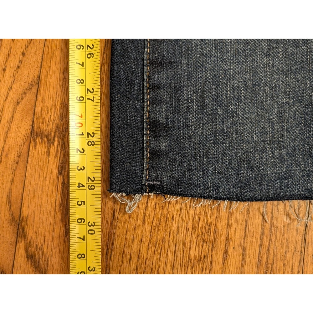 Lucky Brand Zoe High Rise Straight Dark Wash Raw Hem Women's Jeans 6/28 Long - Picture 14 of 16
